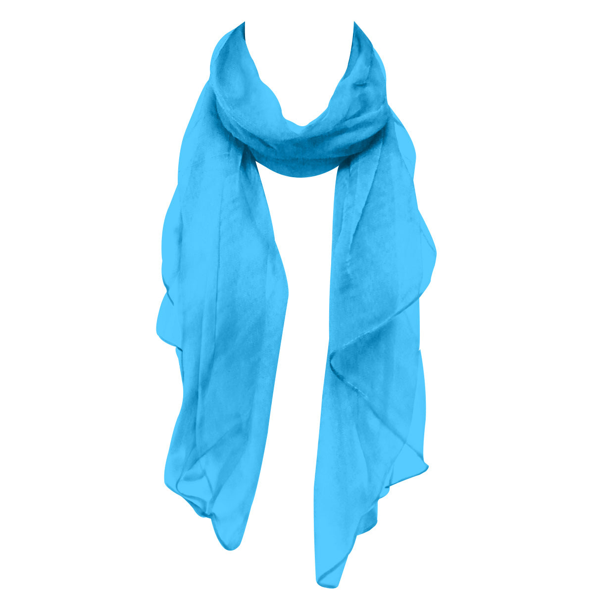 Wrapables Solid Color 100% Silk Long Scarf