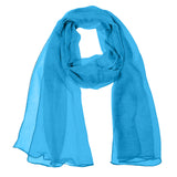 Wrapables Solid Color 100% Silk Long Scarf