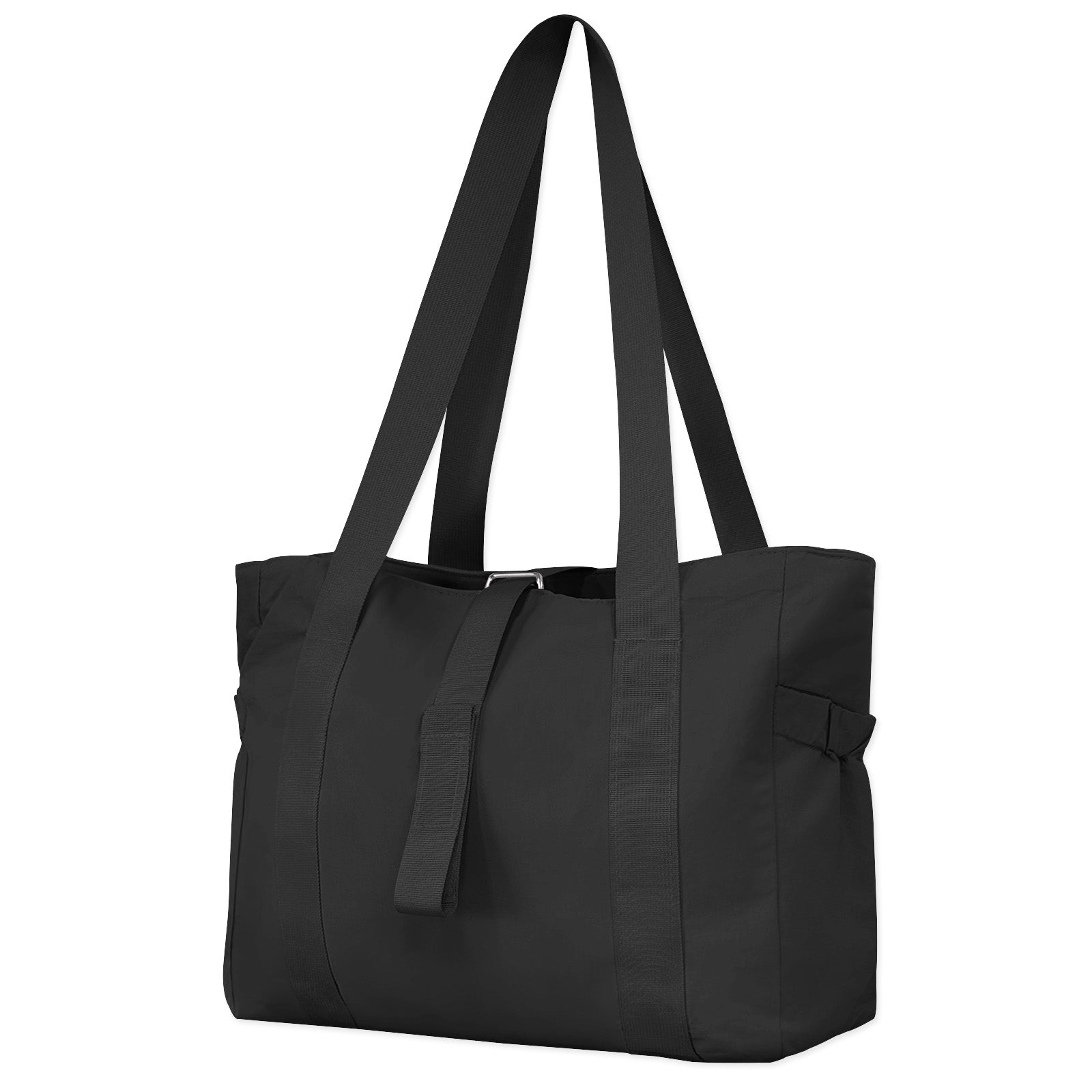 Wrapables Yoga Tote Bag, Gym, Work, Overnight, Travel Bag, Black