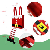 Wrapables Christmas Elf Pants Treat Bags Holiday Decor 6pcs