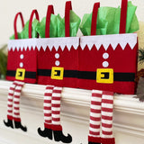 Wrapables Christmas Elf Pants Treat Bags Holiday Decor 6pcs