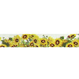 Wrapables Washi Masking Tape, 15mm x 10M, Sunflowers