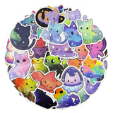 Wrapables Waterproof Vinyl Stickers, 110pcs, Starry Cats