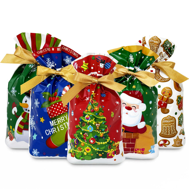 Wrapables Christmas Drawstring Treat Bags (50pcs)