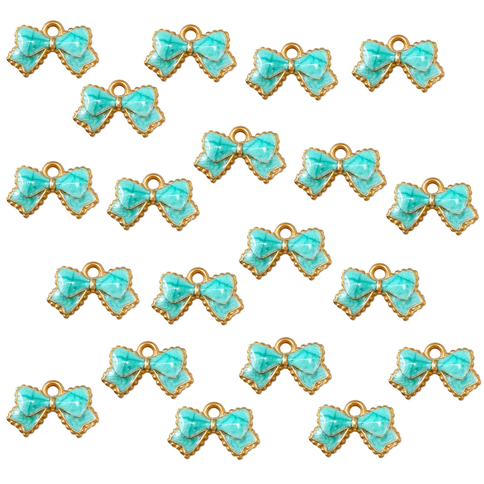 Wrapables Nature Charms for Jewelry Making Enamel Pendants, (Set of 20)