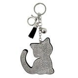 Wrapables Crystal Bling Key Chain Keyring with Tassel