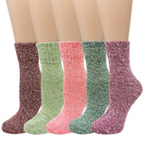 Wrapables Women's Wool Blend Frosted Winter Socks (Set of 5)