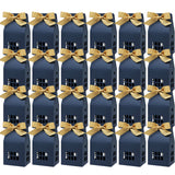 Wrapables House Shaped Gift Boxes with Ribbons, Blue