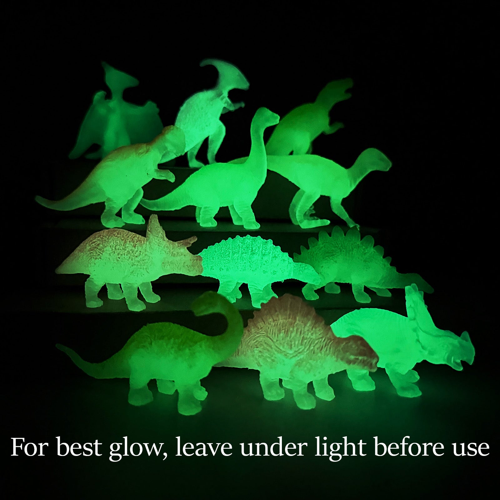 Wrapables 24pcs Mini Plastic Dinosaur Figurines