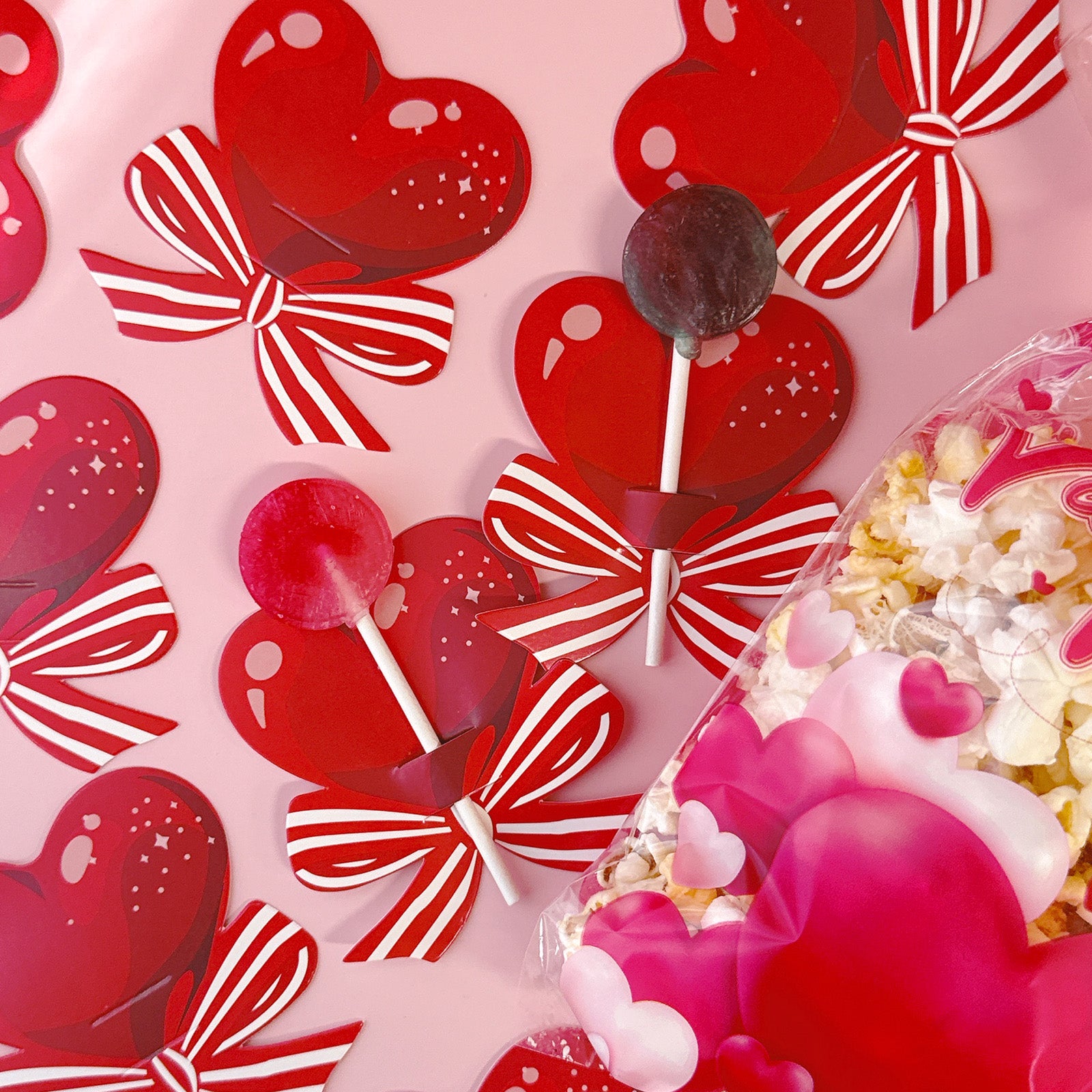 Wrapables Valentines Lollipop Paper Card Candy Holders 100pc