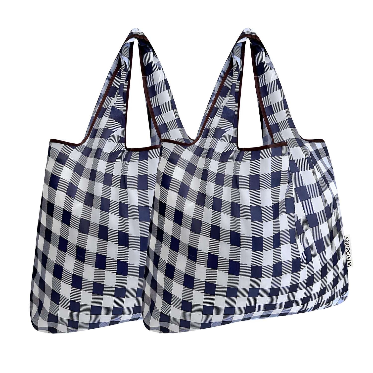 Wrapables Foldable Tote Nylon Reusable Grocery Bag (Set of 2)