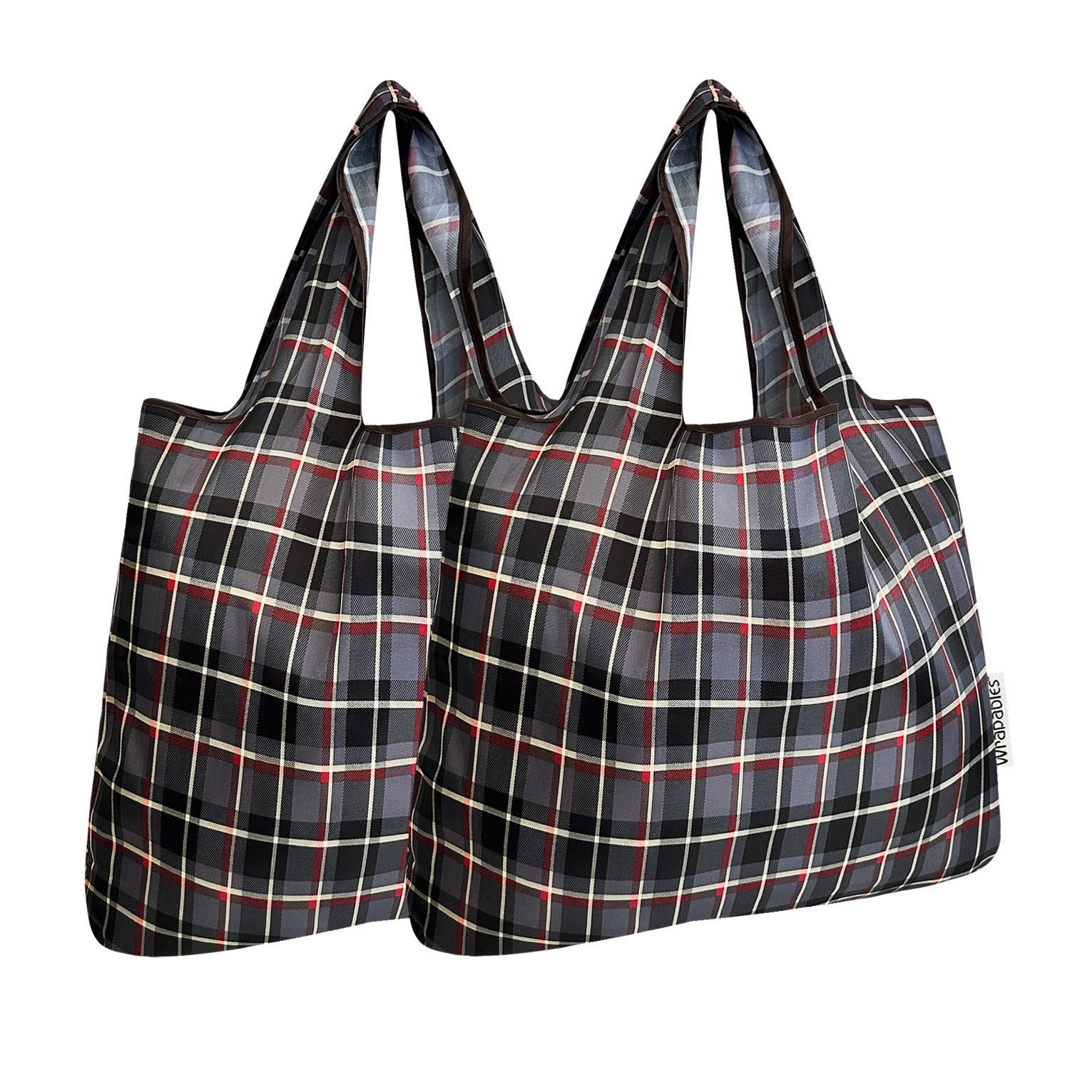 Wrapables Foldable Tote Nylon Reusable Grocery Bag (Set of 2)