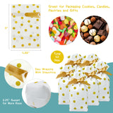 Wrapables Gold Dots Drawstring Treat Bags (50pcs)