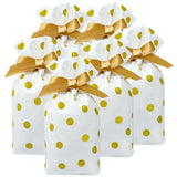 Wrapables Gold Dots Drawstring Treat Bags (50pcs)