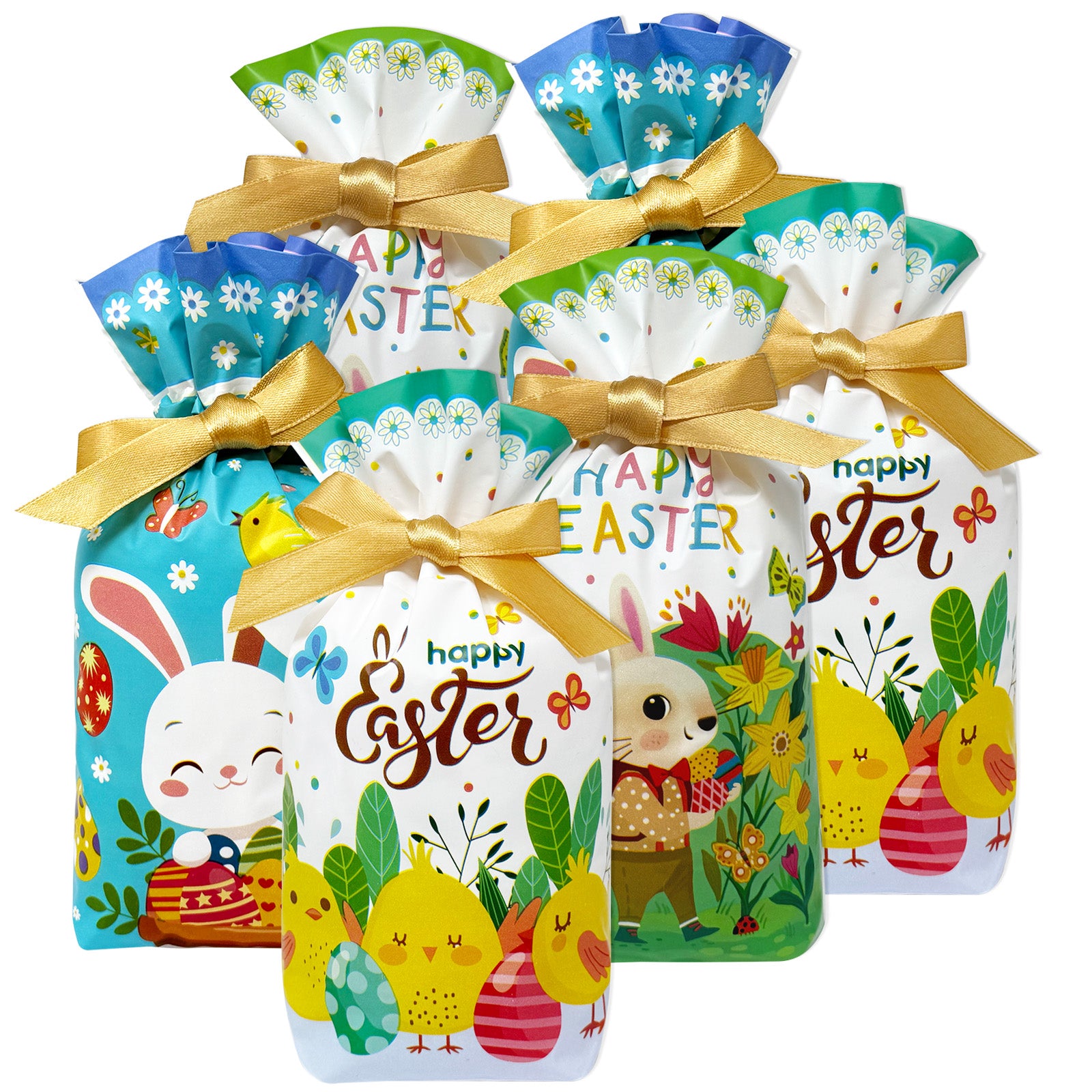 Wrapables Happy Easter Drawstring Treat Bags (50pcs)