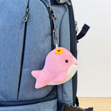 Wrapables Cute Plush Keychain Pendant Charm for Bag, (Set of 2) Whales