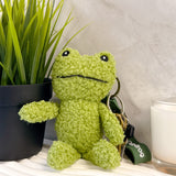 Wrapables Cute Plush Keychain Pendant Charm for Bag, Frog