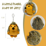 Wrapables Cute Plush Keychain Pendant Charm for Bag, (Set of 2) Hedgehogs