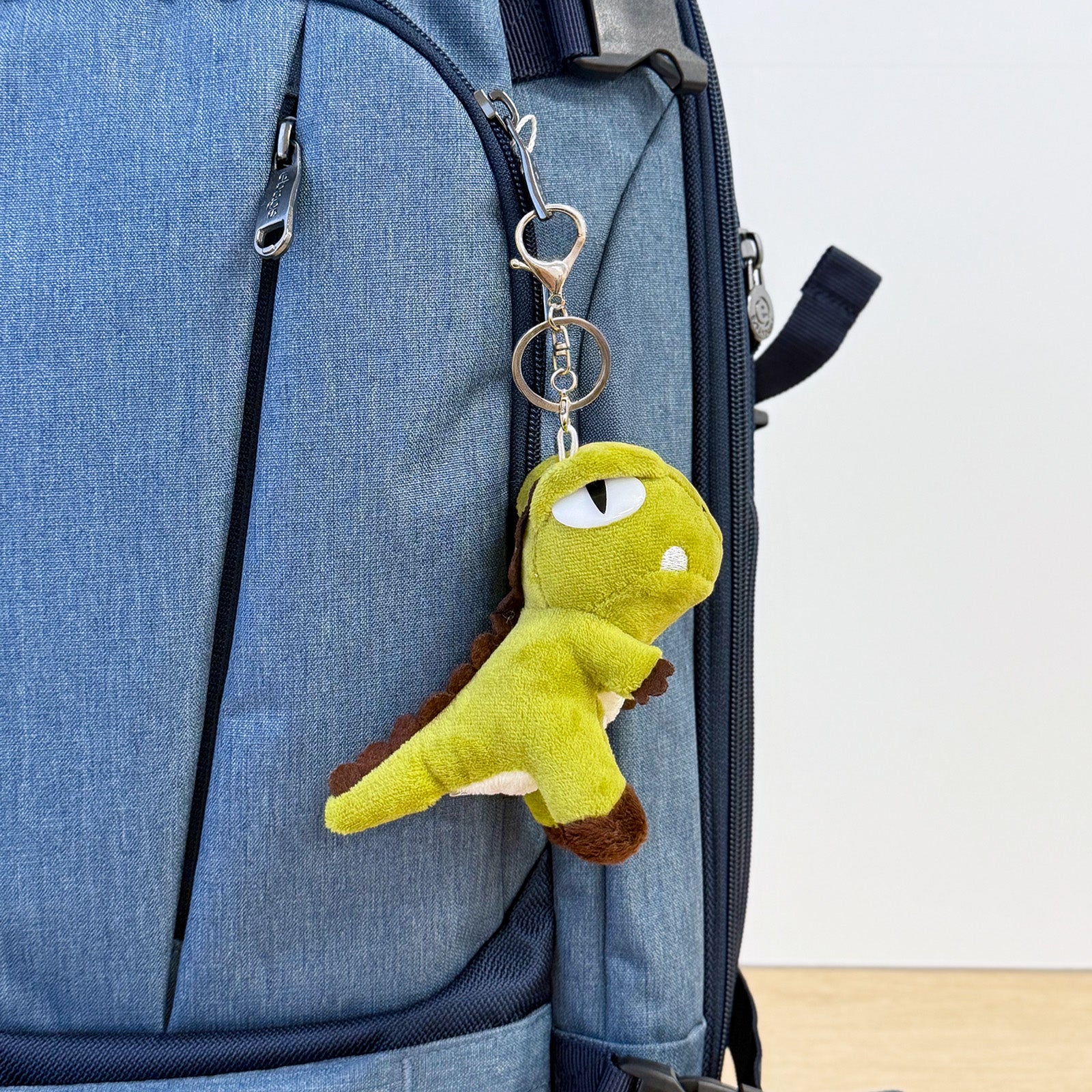 Wrapables Cute Plush Keychain Pendant Charm for Bag, Dinosaur