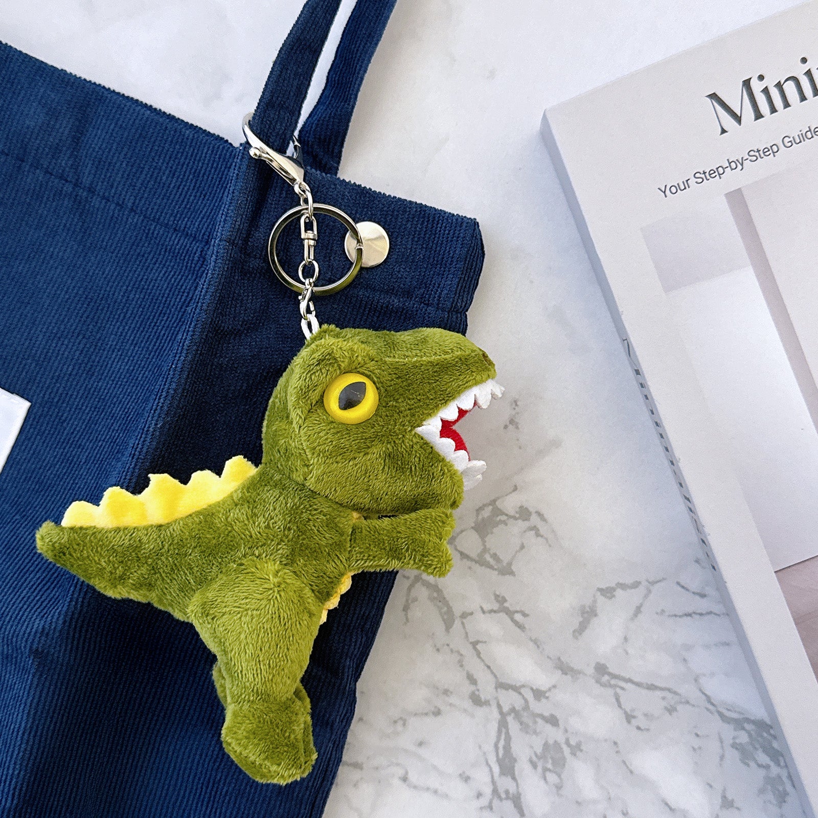 Wrapables Cute Plush Keychain Pendant Charm for Bag, T-Rex