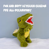 Wrapables Cute Plush Keychain Pendant Charm for Bag, T-Rex