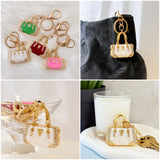 Wrapables Rhinestone Handbag Shaped Purse Charm Keychain