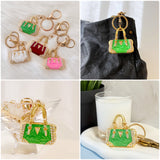 Wrapables Rhinestone Handbag Shaped Purse Charm Keychain