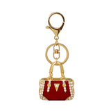 Wrapables Rhinestone Handbag Shaped Purse Charm Keychain