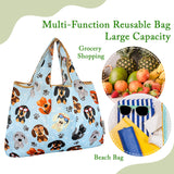 Wrapables Large Foldable Tote Nylon Reusable Grocery Bags