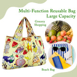 Wrapables Large Foldable Tote Nylon Reusable Grocery Bags