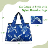 Wrapables Large Foldable Tote Nylon Reusable Grocery Bags