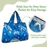 Wrapables Large Foldable Tote Nylon Reusable Grocery Bags