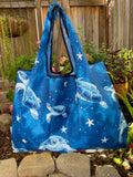 Wrapables Large Foldable Tote Nylon Reusable Grocery Bags