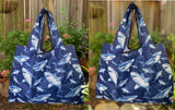 Wrapables Large & Small Foldable Tote Nylon Reusable Grocery Bags