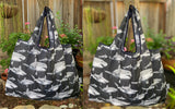 Wrapables Large & Small Foldable Tote Nylon Reusable Grocery Bags