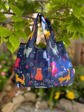 Wrapables Large & Small Foldable Tote Nylon Reusable Grocery Bags