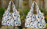 Wrapables Large & Small Foldable Tote Nylon Reusable Grocery Bags