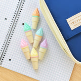 Wrapables Cute and Colorful Highlighters, Marker Pens, Stationery Supplies (Set of 6), Ice Cream