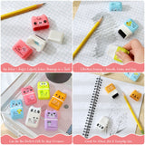 Wrapables Back-to-School Cute and Trendy Savings Bundle, School Supplies Kit with Pencil Case Pencil Pouch and Erasers with Clean Up Roller, Aqua
