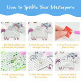 Wrapables Diamond Art Kits, 5D Gem Painting DIY Arts & Crafts Stickers, 12pcs Robots