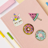Wrapables Diamond Art Kits, 5D Gem Painting DIY Arts & Crafts Stickers, 8pcs Sweet Treats