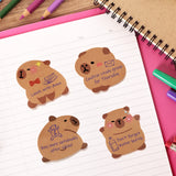 Wrapables Cute Capybara Sticky Notes (Set of 8)
