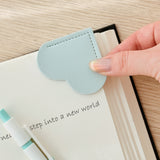 Wrapables Leather Corner Bookmarks, Page Marker, Reading Supplies (Set of 8), Hearts