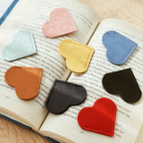 Wrapables Leather Corner Bookmarks, Page Marker, Reading Supplies (Set of 8), Hearts