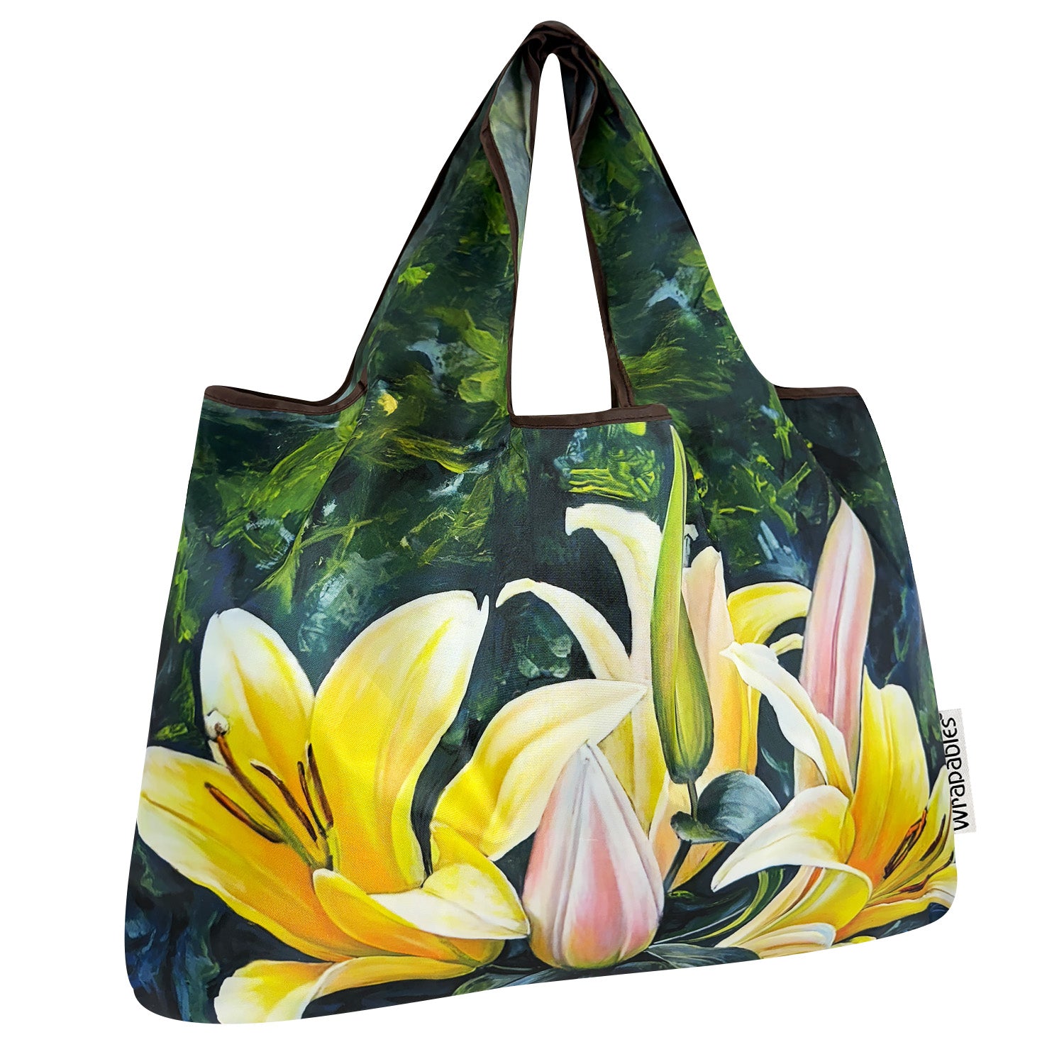 Wrapables Large Foldable Oil Painting Nylon Reusable Grocery Bag