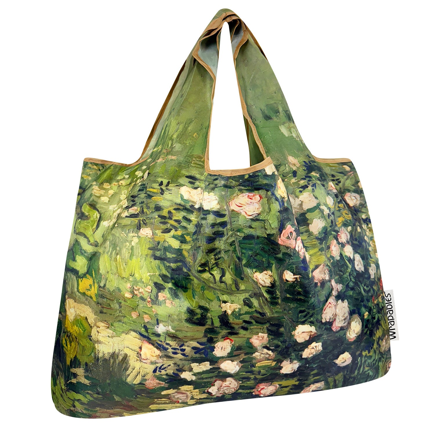 Wrapables Large Foldable Oil Painting Nylon Reusable Grocery Bag