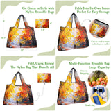 Wrapables Large Foldable Oil Painting Nylon Reusable Grocery Bag