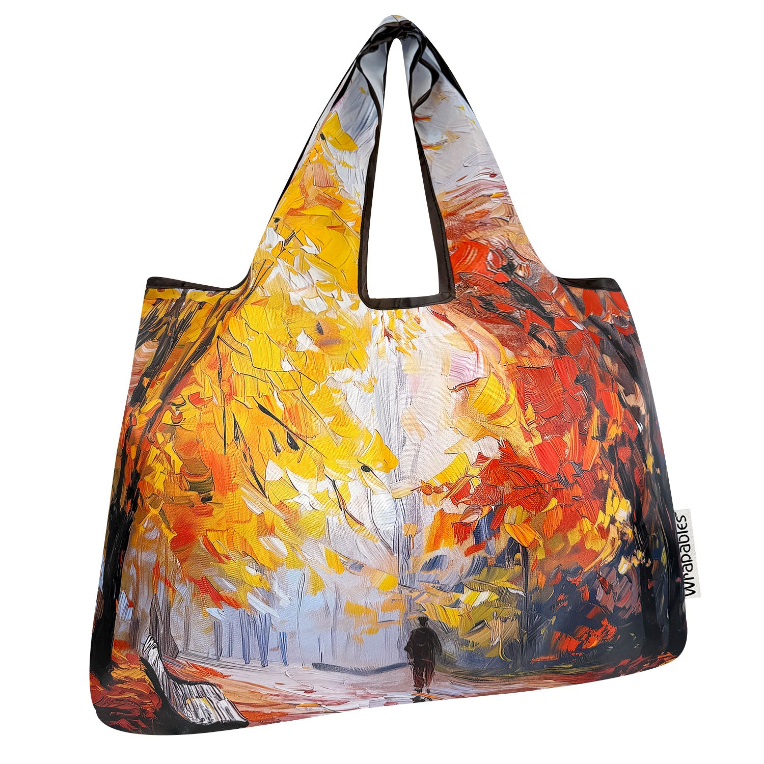 Wrapables Large Foldable Oil Painting Nylon Reusable Grocery Bag