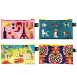 LOQI Zip Pockets (Set of 4), France, Dogs, SF, Opulent