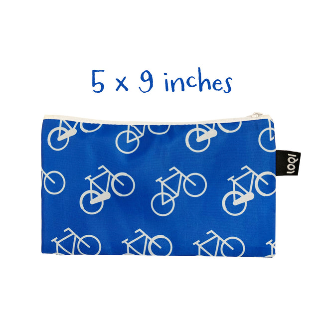 LOQI Zip Pockets (Set of 4), Bicycles, Dogs, SF, Flowers